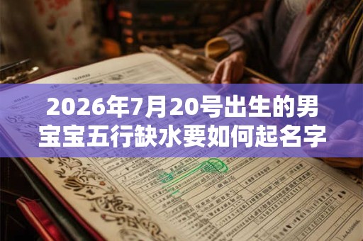 2026年7月20号出生的男宝宝五行缺水要如何起名字