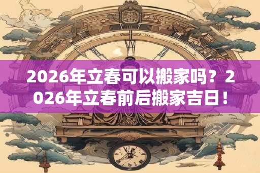 2026年立春可以搬家吗?2026年立春前后搬家吉日! 2026年立春可以搬家吗?2026年立春前后搬家吉日!