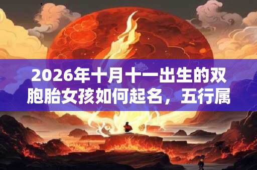 2026年十月十一出生的双胞胎女孩如何起名,五行属什么 2026年十月十一出生的双胞胎女孩如何起名,五行属什么