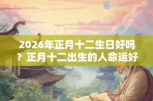 2026年正月十二生日好吗？正月十二出生的人命运好吗？