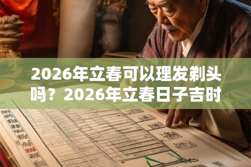 2026年立春可以理发剃头吗？2026年立春日子吉时查询！
