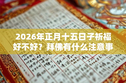 2026年正月十五日子祈福好不好？拜佛有什么注意事项？