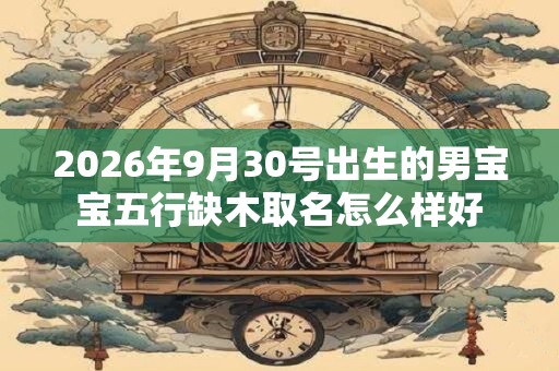 2026年9月30号出生的男宝宝五行缺木取名怎么样好