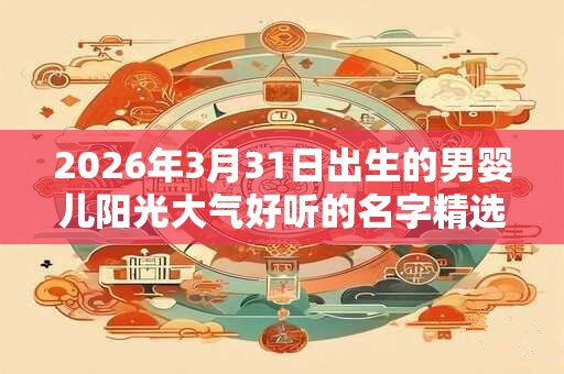 2026年3月31日出生的男婴儿阳光大气好听的名字精选