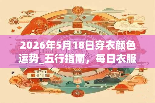 2026年5月18日穿衣颜色运势_五行指南,每日衣服颜色幸运色 2026年5月18日穿衣颜色运势_五行指南,每日衣服颜色幸运色