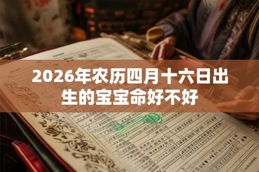 2026年农历四月十六日出生的宝宝命好不好