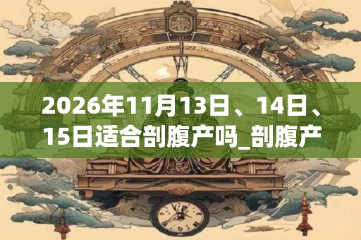 2026年11月13日、14日、15日适合剖腹产吗_剖腹产吉利吗