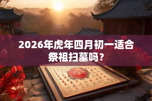 2026年虎年四月初一适合祭祖扫墓吗？