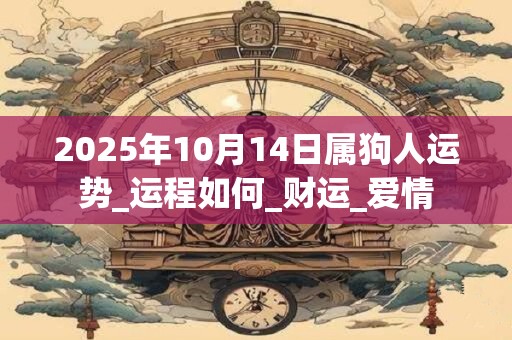 2025年10月14日属狗人运势_运程如何_财运_爱情