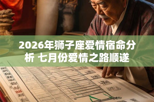 2026年狮子座爱情宿命分析 七月份爱情之路顺遂