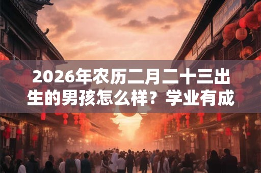 2026年农历二月二十三出生的男孩怎么样？学业有成吗？