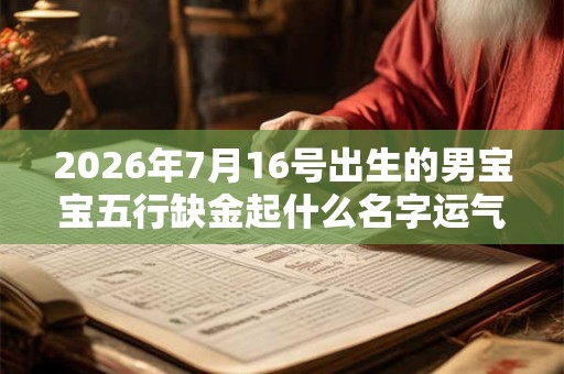 2026年7月16号出生的男宝宝五行缺金起什么名字运气好