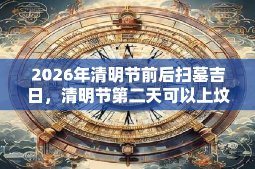2026年清明节前后扫墓吉日，清明节第二天可以上坟吗？