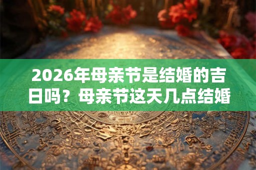 2026年母亲节是结婚的吉日吗？母亲节这天几点结婚领证吉利？
