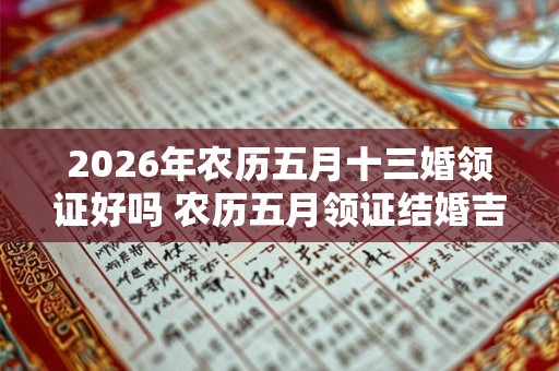 2026年农历五月十三婚领证好吗 农历五月领证结婚吉日有哪些 2026年农历五月十三婚领证好吗 农历五月领证结婚吉日有哪些