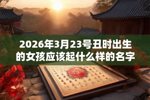 2026年3月23号丑时出生的女孩应该起什么样的名字