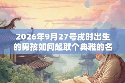 2026年9月27号戌时出生的男孩如何起取个典雅的名字,五行属什么 2026年9月27号戌时出生的男孩如何起取个典雅的名字,五行属什么
