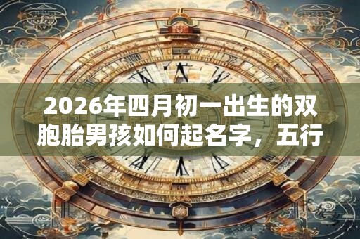 2026年四月初一出生的双胞胎男孩如何起名字,五行属什么 2026年四月初一出生的双胞胎男孩如何起名字,五行属什么