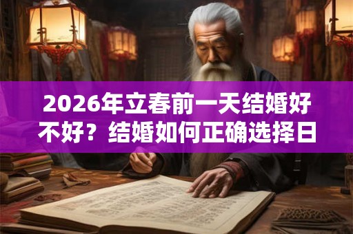 2026年立春前一天结婚好不好?结婚如何正确选择日子? 2026年立春前一天结婚好不好?结婚如何正确选择日子?