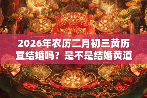 2026年农历二月初三黄历宜结婚吗？是不是结婚黄道吉日？