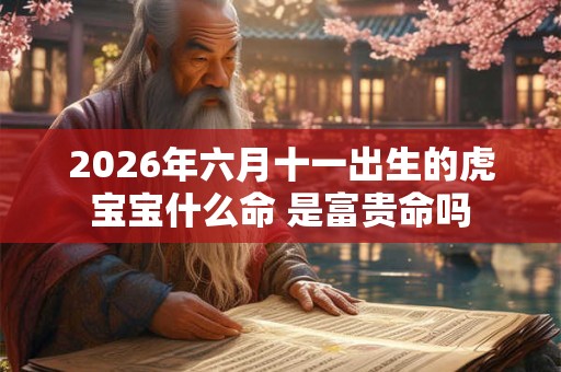 2026年六月十一出生的虎宝宝什么命 是富贵命吗