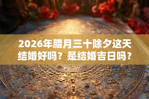 2026年腊月三十除夕这天结婚好吗?是结婚吉日吗? 2026年腊月三十除夕这天结婚好吗?是结婚吉日吗?