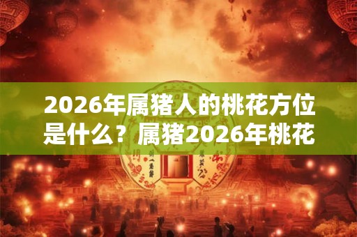 2026年属猪人的桃花方位是什么？属猪2026年桃花运势如何？