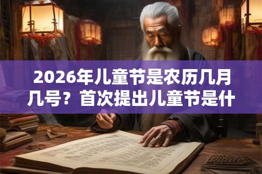 2026年儿童节是农历几月几号?首次提出儿童节是什么时候? 2026年儿童节是农历几月几号?首次提出儿童节是什么时候?