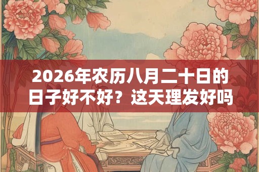 2026年农历八月二十日的日子好不好？这天理发好吗？