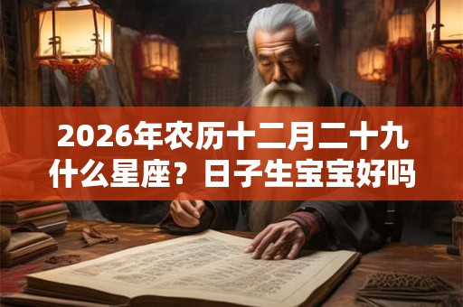 2026年农历十二月二十九什么星座？日子生宝宝好吗？