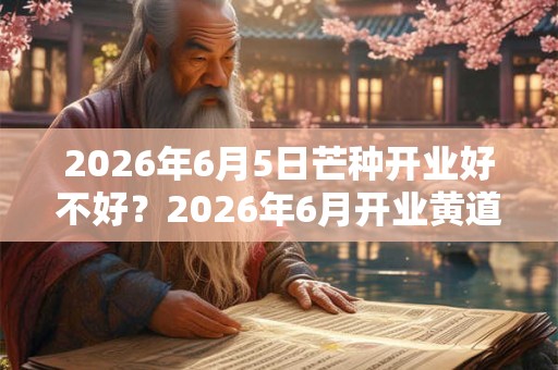 2026年6月5日芒种开业好不好？2026年6月开业黄道吉日？