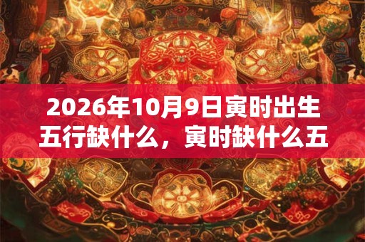 2026年10月9日寅时出生五行缺什么，寅时缺什么五行