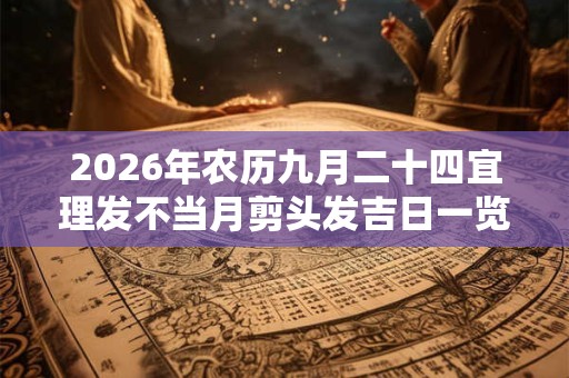 2026年农历九月二十四宜理发不当月剪头发吉日一览表