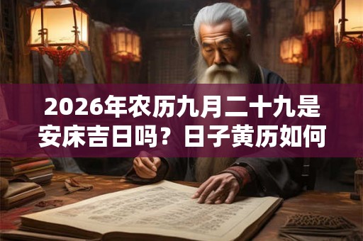2026年农历九月二十九是安床吉日吗？日子黄历如何？