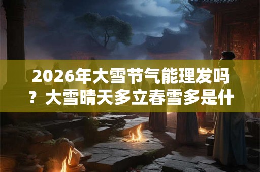 2026年大雪节气能理发吗？大雪晴天多立春雪多是什么意思？