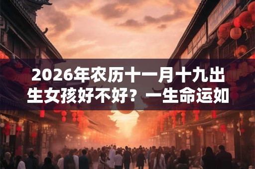 2026年农历十一月十九出生女孩好不好？一生命运如何？