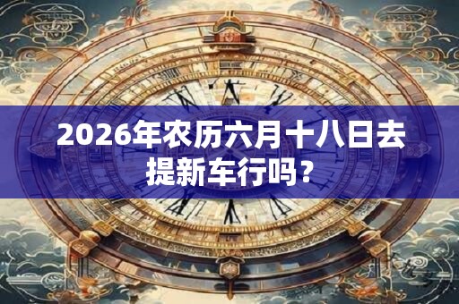 2026年农历六月十八日去提新车行吗？
