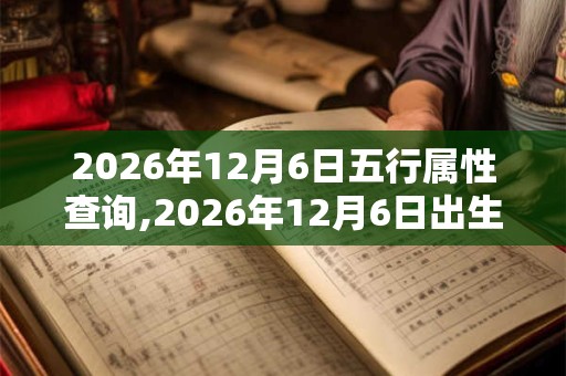 2026年12月6日五行属性查询,2026年12月6日出生五行属什么