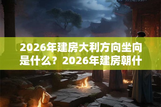 2026年建房大利方向坐向是什么?2026年建房朝什么方向好? 2026年建房大利方向坐向是什么?2026年建房朝什么方向好?