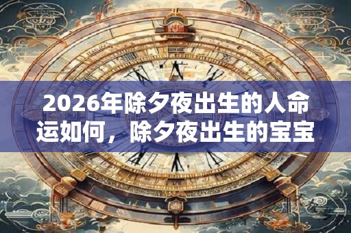 2026年除夕夜出生的人命运如何，除夕夜出生的宝宝命相