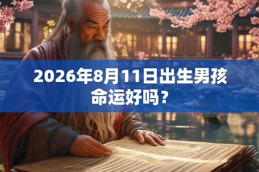 2026年8月11日出生男孩命运好吗? 2026年8月11日出生男孩命运好吗?