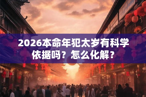 2026本命年犯太岁有科学依据吗？怎么化解？