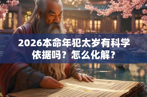 2026本命年犯太岁有科学依据吗？怎么化解？