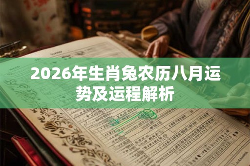 2026年生肖兔农历八月运势及运程解析 2026年生肖兔农历八月运势及运程解析
