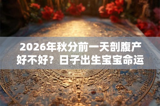 2026年秋分前一天剖腹产好不好？日子出生宝宝命运？