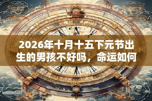 2026年十月十五下元节出生的男孩不好吗,命运如何? 2026年十月十五下元节出生的男孩不好吗,命运如何?