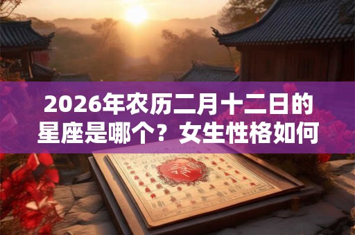 2026年农历二月十二日的星座是哪个?女生性格如何? 2026年农历二月十二日的星座是哪个?女生性格如何?