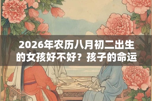 2026年农历八月初二出生的女孩好不好？孩子的命运如何？