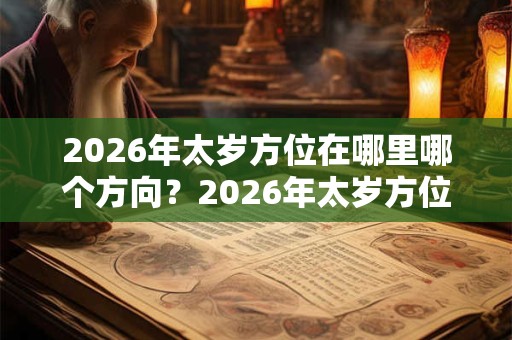 2026年太岁方位在哪里哪个方向？2026年太岁方位如何化解？