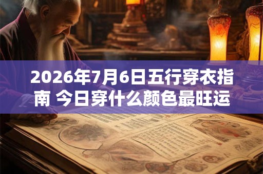 2026年7月6日五行穿衣指南 今日穿什么颜色最旺运